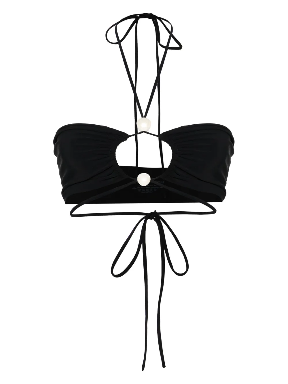 Magda Butrym Pearl-Detailed Bandeau Bikini Top | 38