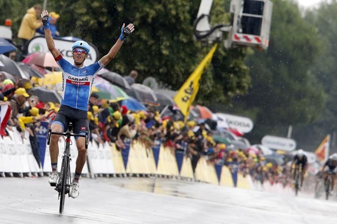 Ramunas Navardauskas salvaged Garmin-Sharp's Tour with a stage win in Bergerac