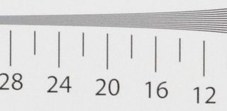 ISO h0.3 resolution chart image crop