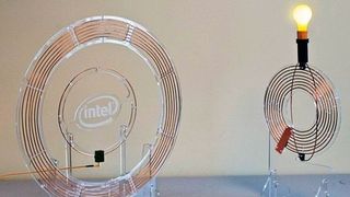 Intel has also demonstrated resonant power transmission, but as can be seen the coil size needed for a light bulb is huge