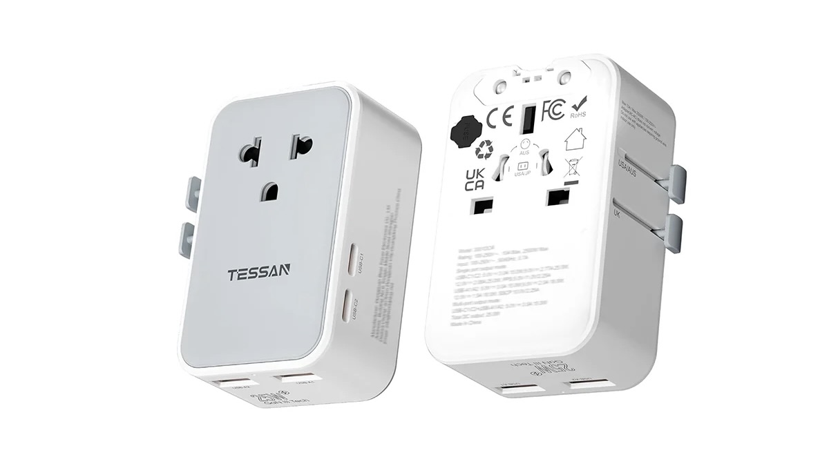 Tessan PD 25W Ultra Thin Universal Travel Adapter