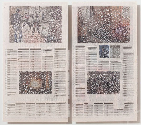newspaper art