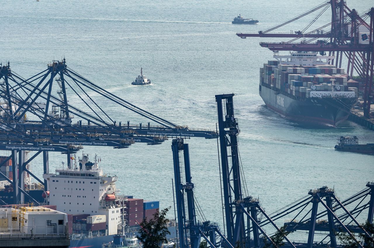 A Hong Kong port facility.