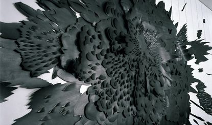 Black wall are made from 3D paper