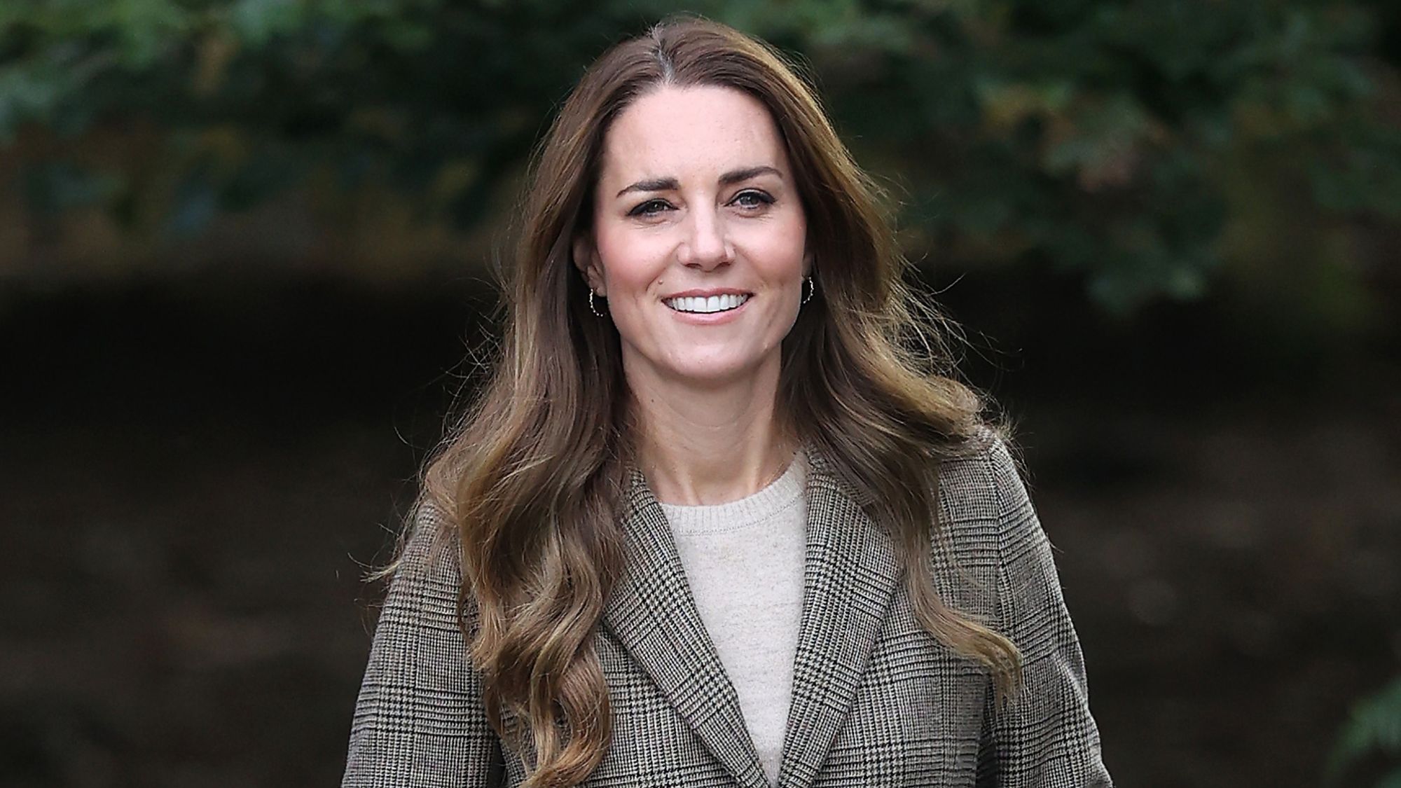 Catherine, Princess of Wales arrives to embark on a boat trip on Lake Windermere on September 21, 2021