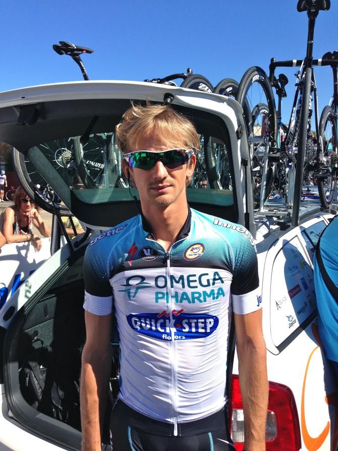 Peter Velits (Omega Pharma - Quick-Step) was vying for overall victory at Tour Down Under