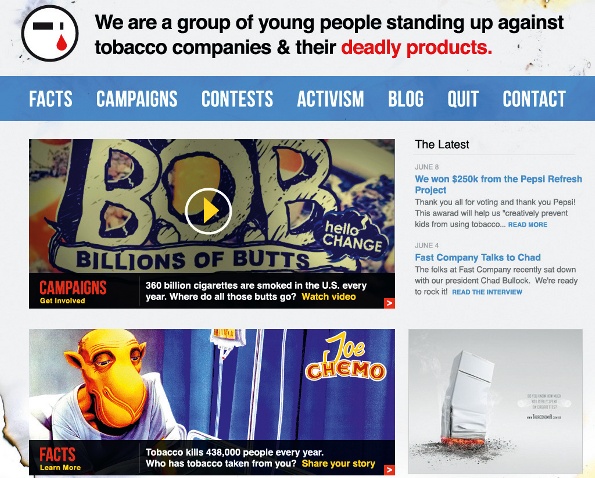 Hello Change was a non-profit run by students fighting the ills of tobacco