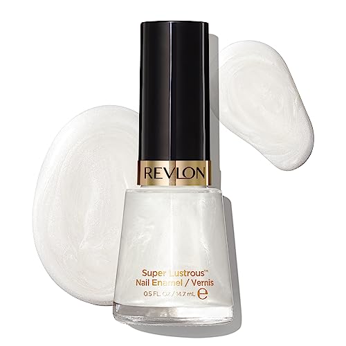 Revlon Super Lustrous Nail Polish, Chip-Resistant 
Longwear Formula, High Shine Finish, 020 Pure Pearl, 0.5 Fl Oz