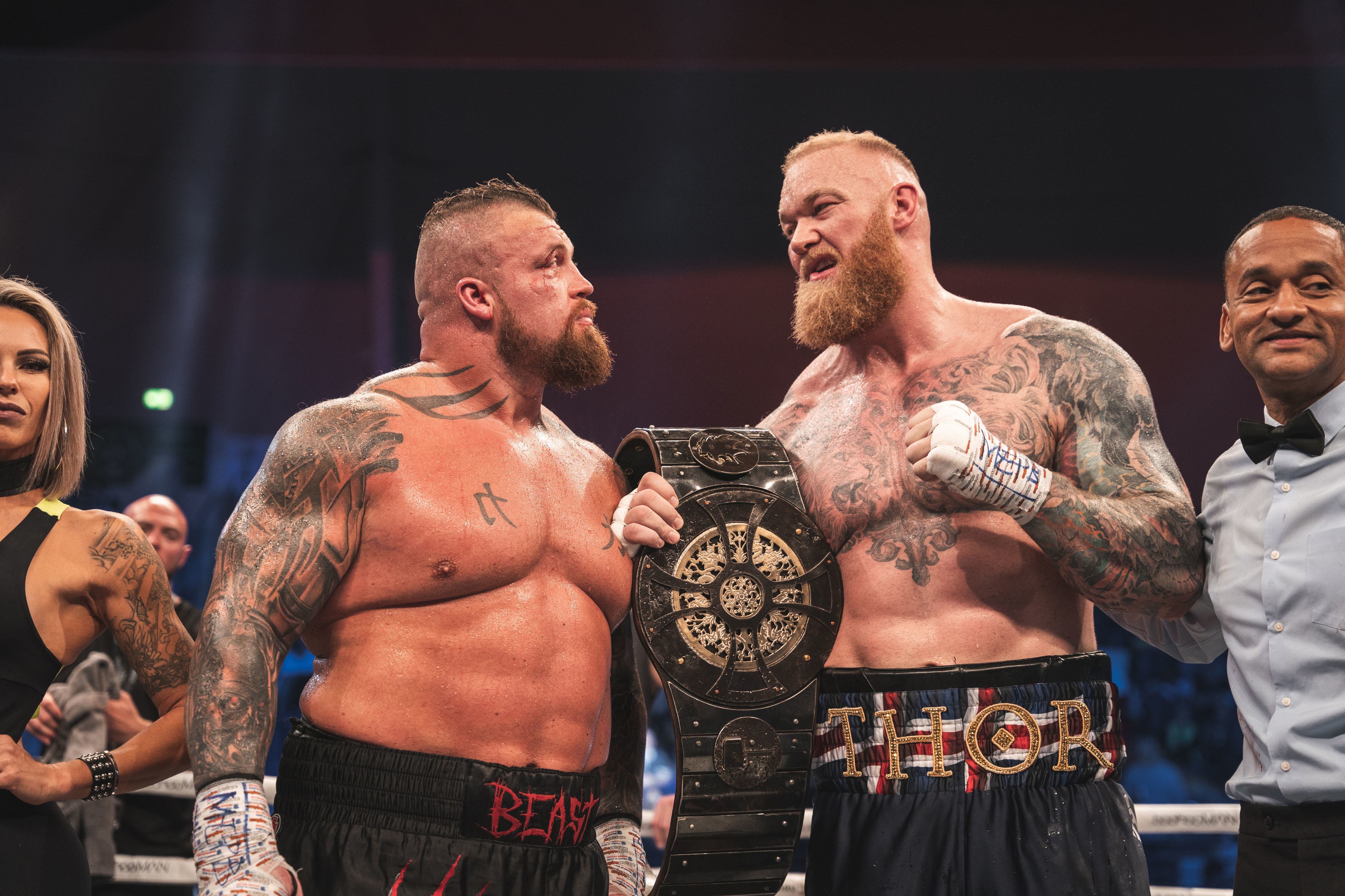 TV tonight Eddie Hall and Hafthor Bjornsson.