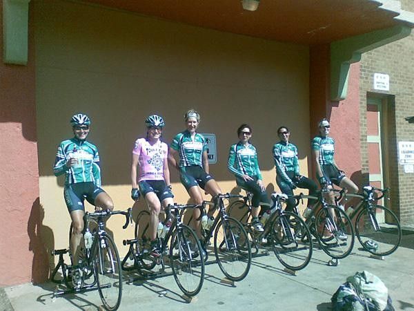 The Webcor team warms up