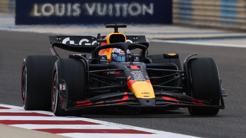 Max Verstappen of Red Bull in testing for the 2025 season in Bahrain