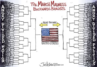 Editorial Cartoon U.S. March Maddness Bracket