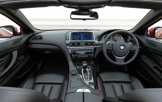 Inside all is typical BMW
