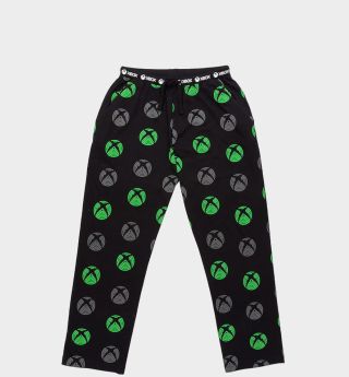 Xbox lounge pants on a plain background