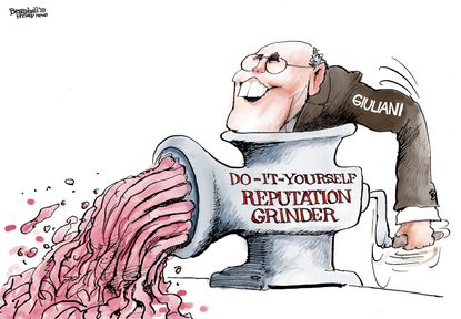 Political Cartoon U.S.&nbsp;Rudy Giuliani Trump reputation