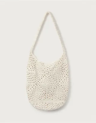 The White Company, Cotton Crochet Tote Bag