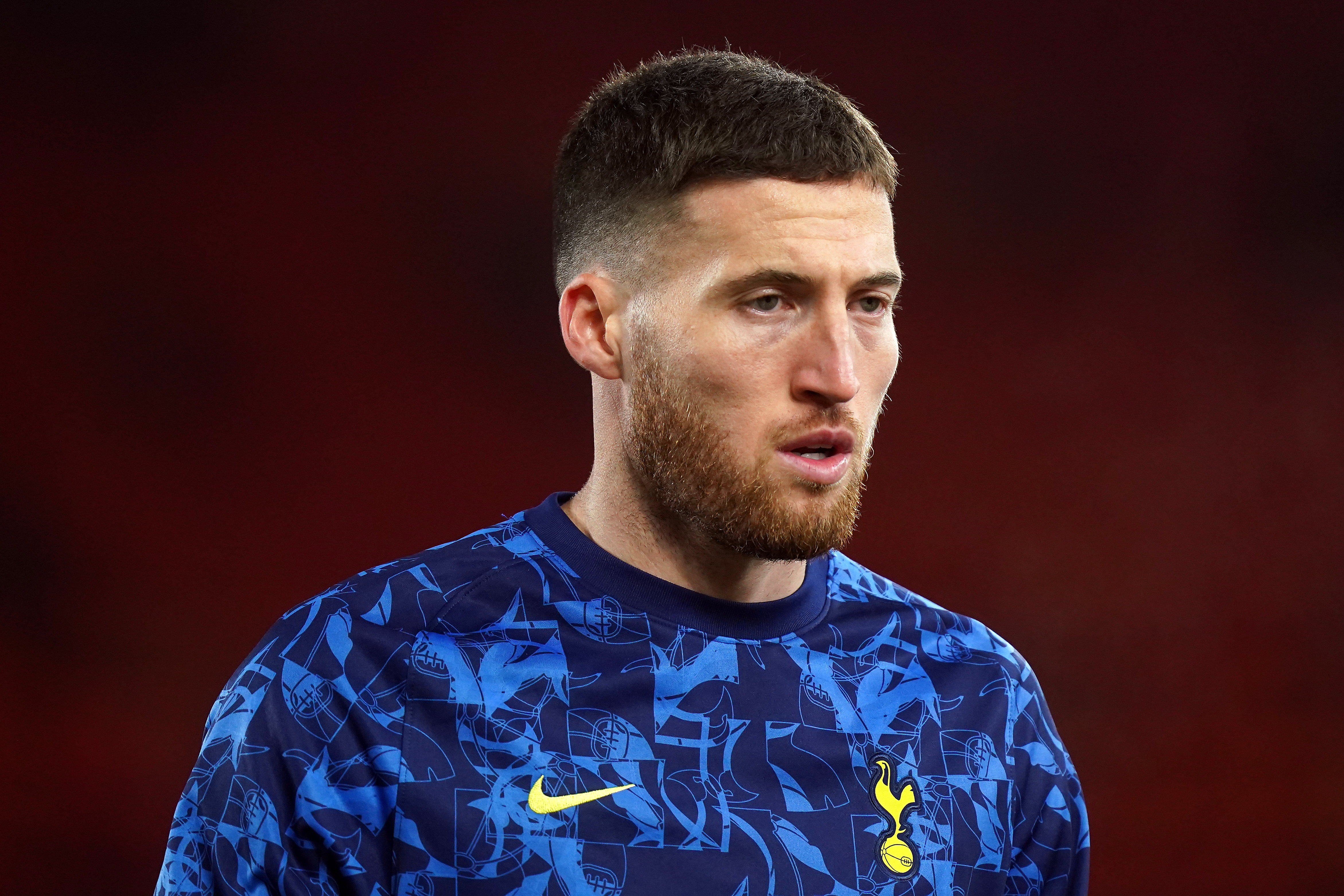 Tottenham Hotspur’s Matt Doherty warming up prior to kick-off before the Emirates FA Cup fifth round match at the Riverside Stadium, Middlesbrough. Picture date: Tuesday March 1, 2022
