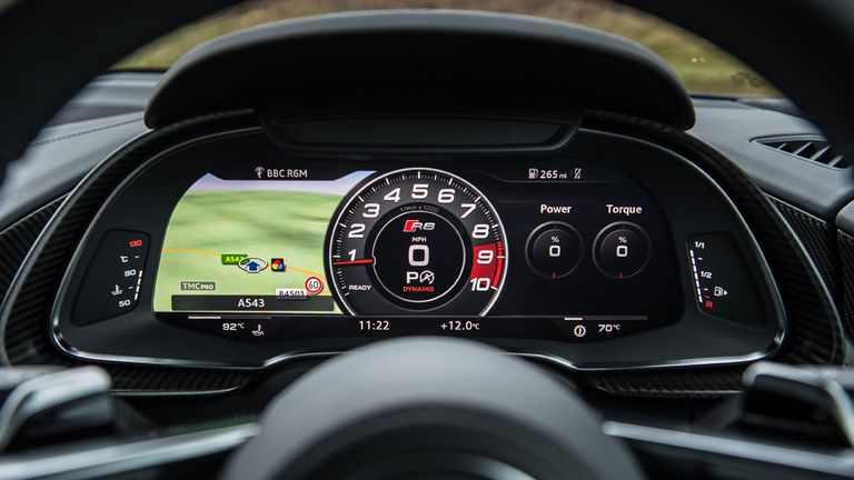 4. The virtual dash is the best I've used