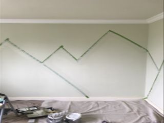 Easy paint idea for a kid's bedroom