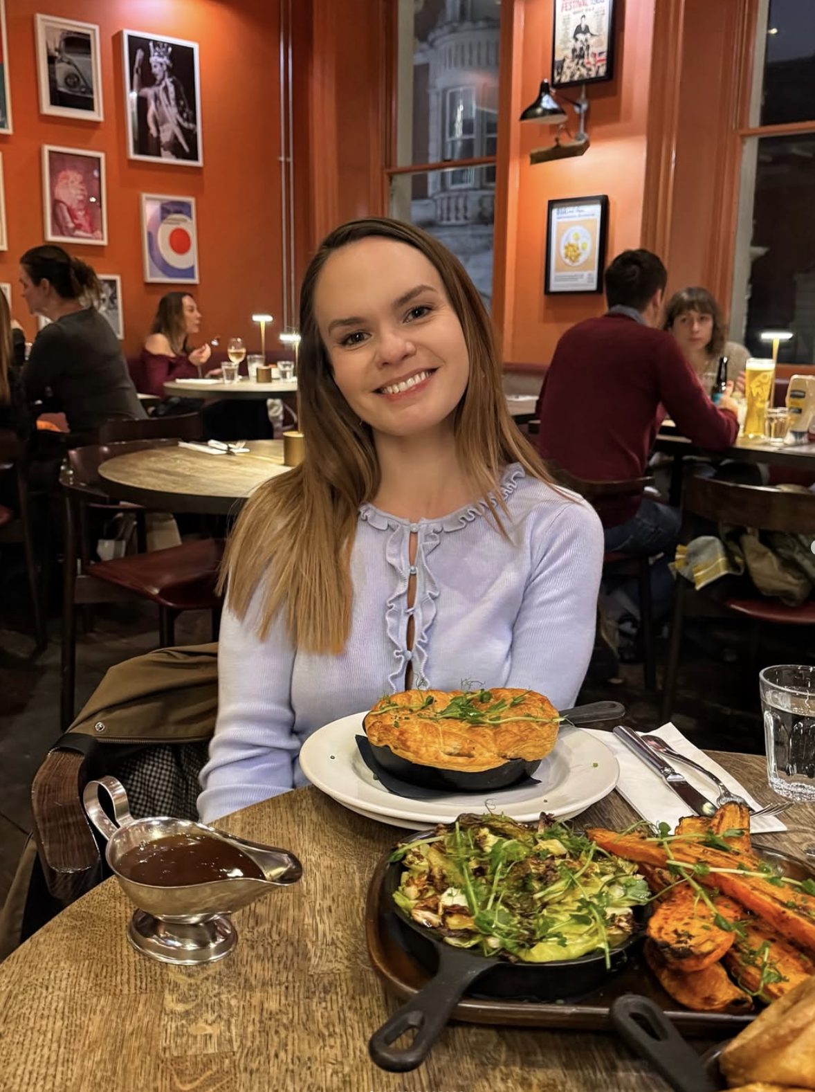 an image of Clare aka. The Little London Vegan ay Pivot Bar and Bistro in Covent Garden