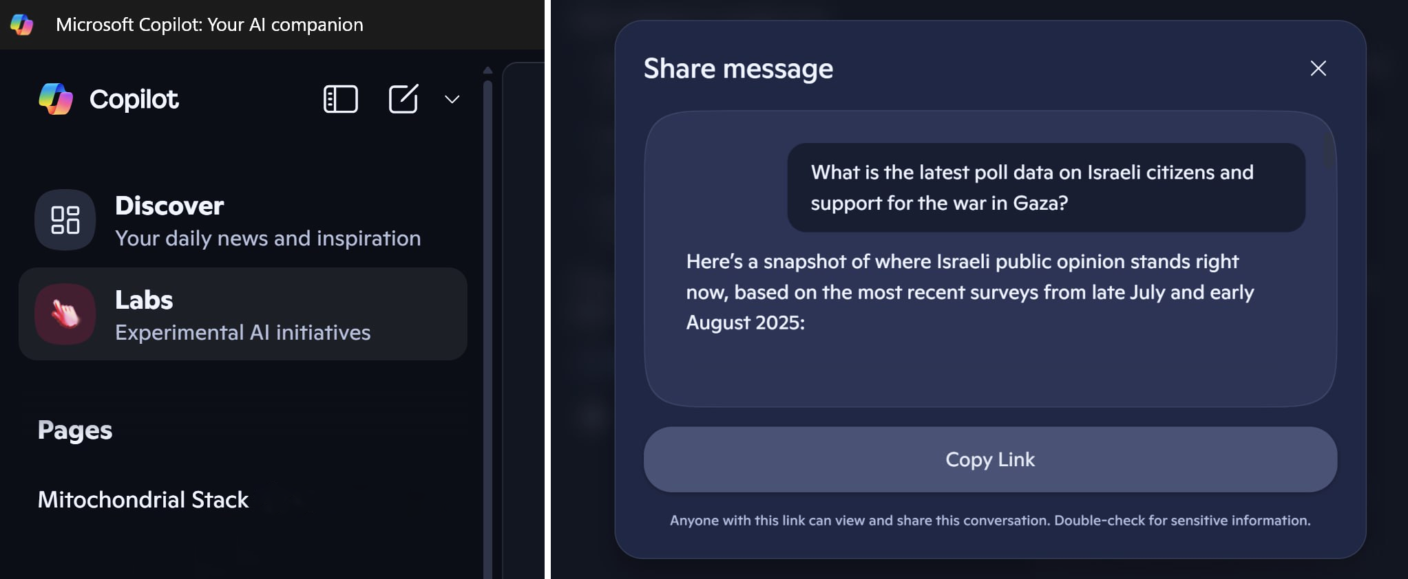 Screenshots of Microsoft's Copilot app for Windows 11 display new features and UI changes.