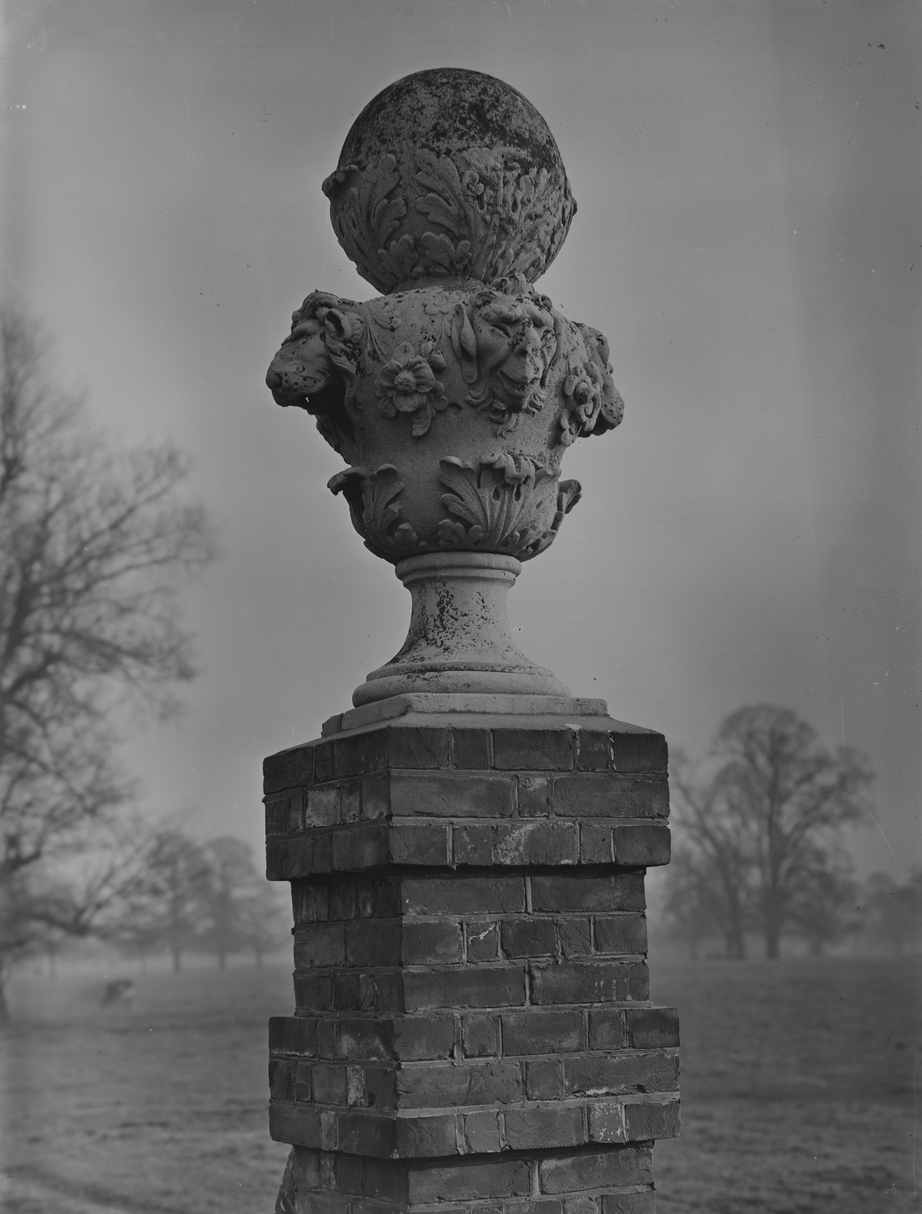 Black and white images of Belhus house in Essex