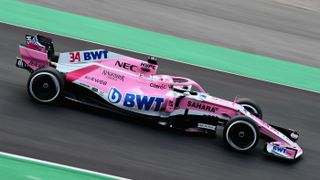 Force India VJM11 car launch 2018 testing Barcelona