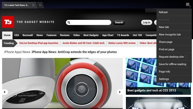 Android 4.0: Browser
