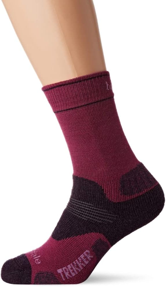Bridgedale Hike Midweight Merino Performance Boot Original-Women&#039;s- Small-Berry
