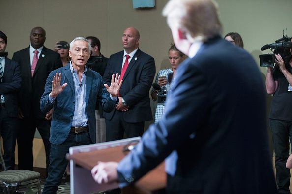 Jorge Ramos and Donald Trump.