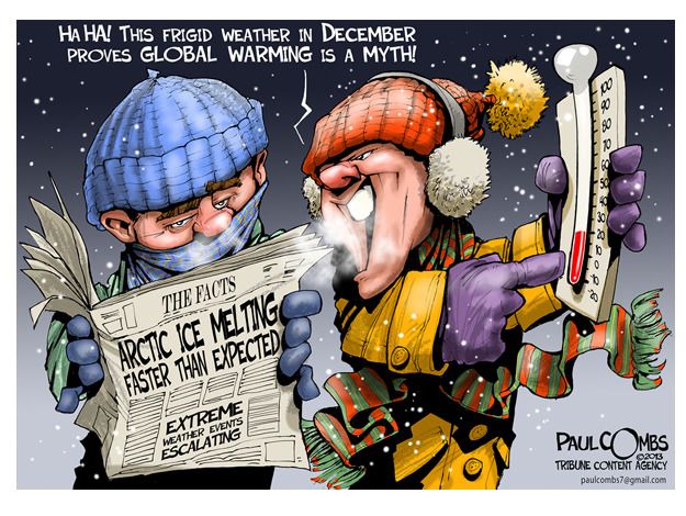 Editorial cartoon global warming