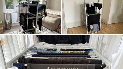 Some of the best heated airers (the Dry:soon and the Dunelm) being tested in our homes