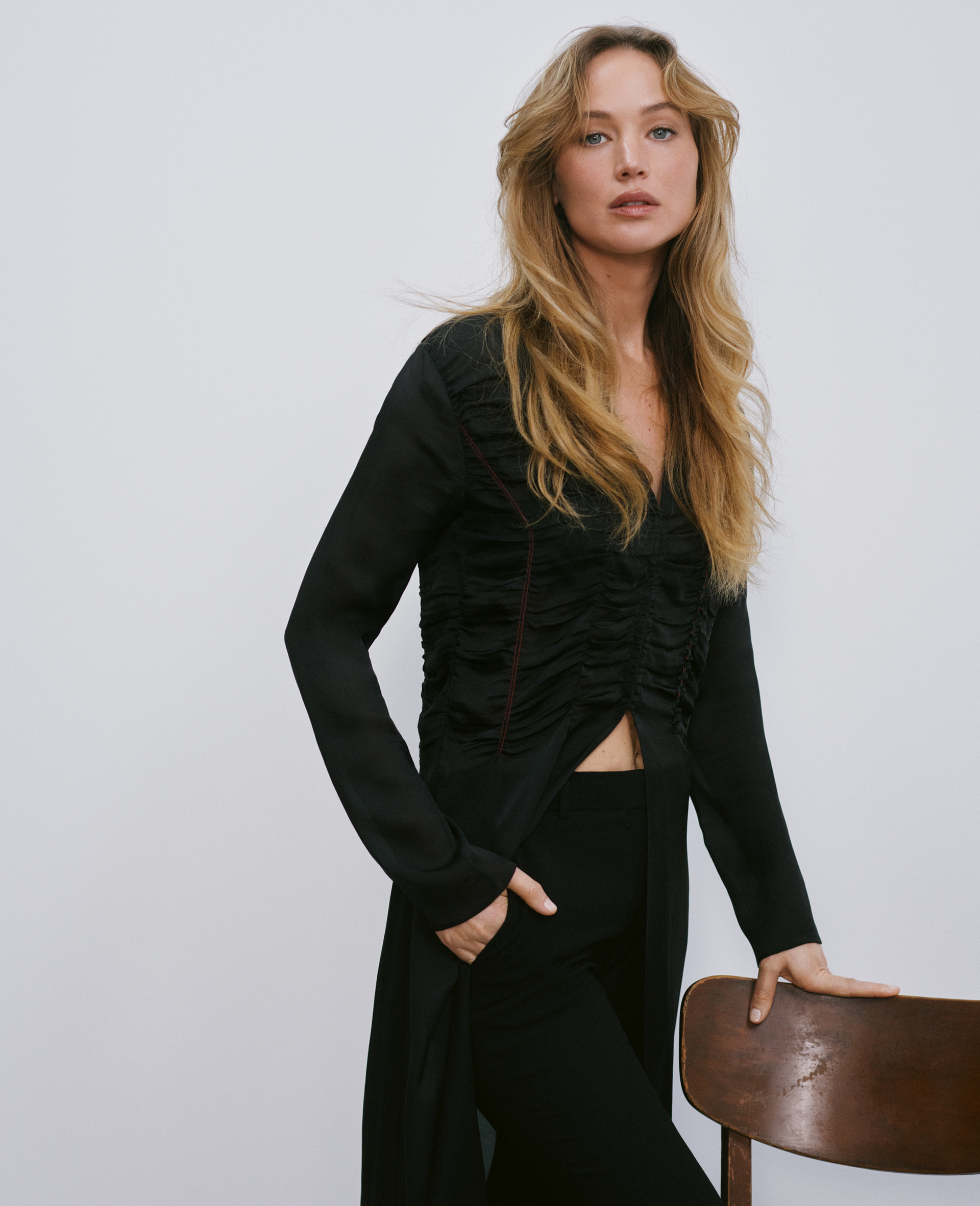 Photo of Jennifer Lawrence for mes° launch campaign