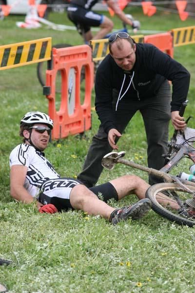 Neil Van der Ploeg needed to rest after finishing third.