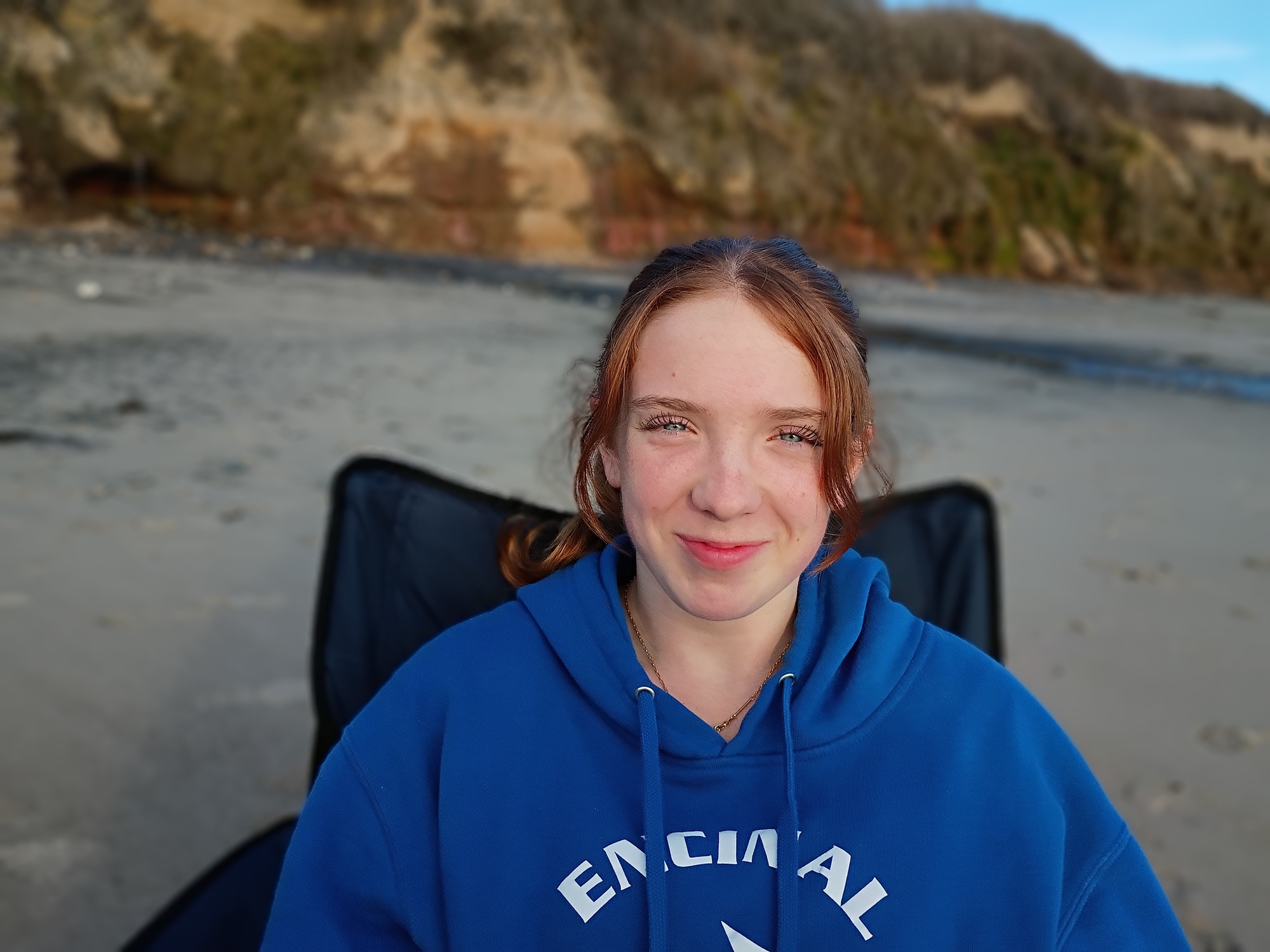 moto g power 2026 camera sample of teenager in portrait mode