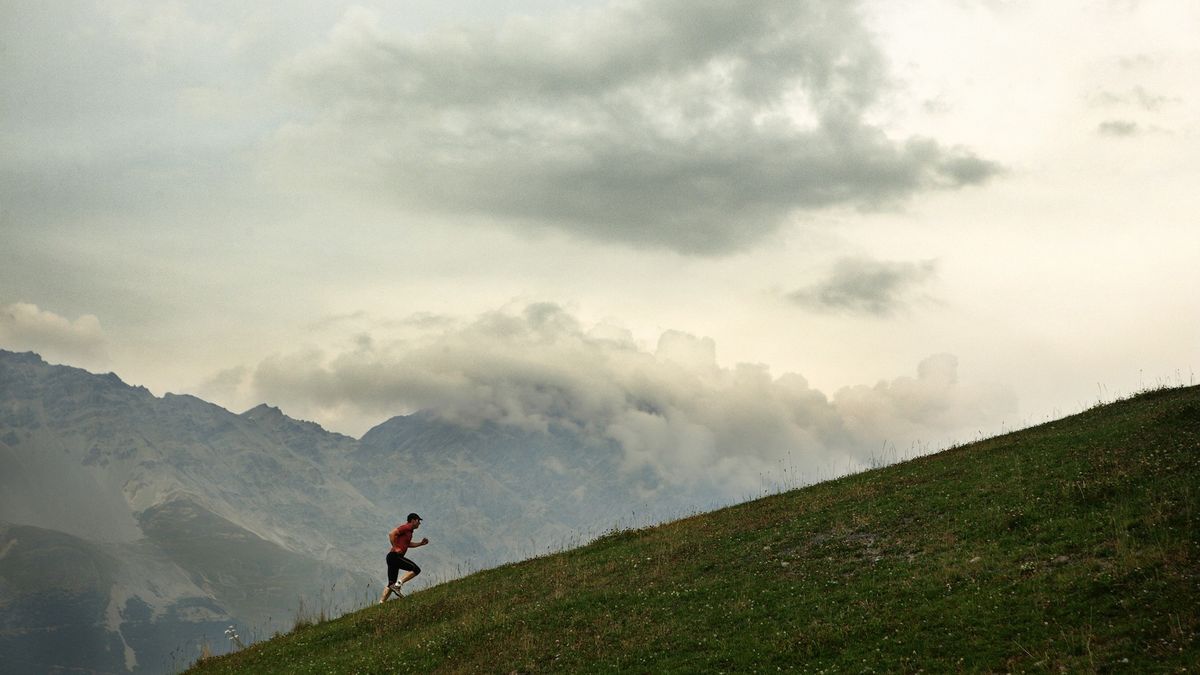 running up hills