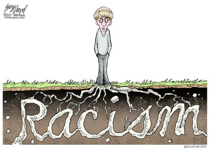 Editorial cartoon U.S. Roof Racism