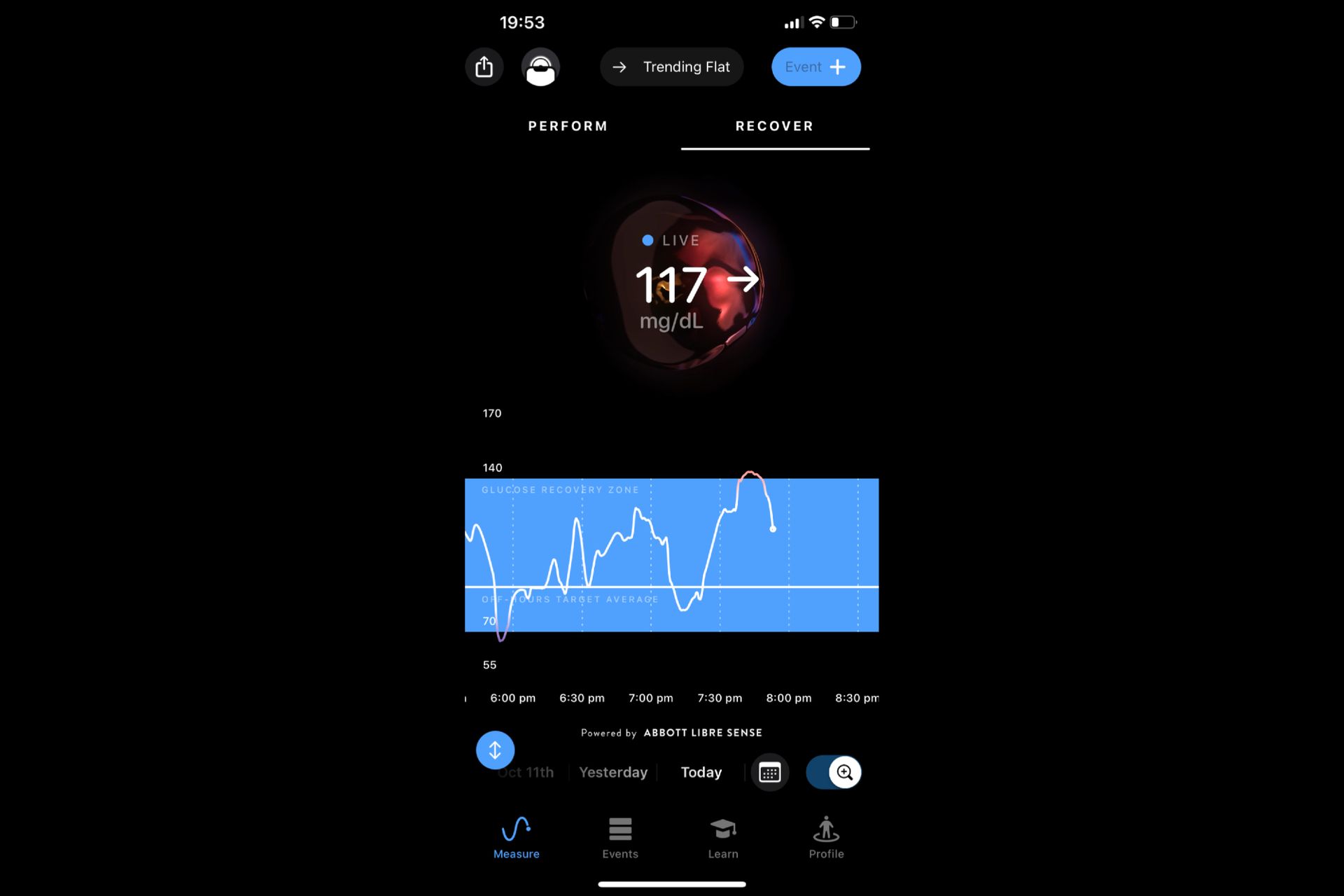 Image shows the Supersapiens app