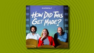 The logo of the How Did This Get Made? podcast on a green background