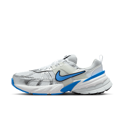 Nike V2k Run Women's Shoes With Reflective Accents - White/pure Platinum/summit White/light Photo Blue - Size 5
