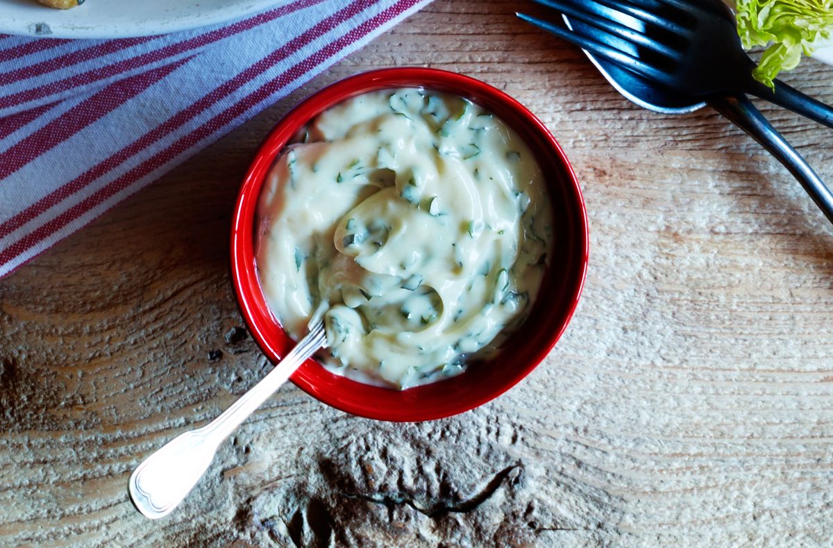 Lemon and herb mayonnaise British Recipes GoodtoKnow