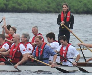 Prince William and Kate Middleton dragon boat race 2011 Canada
