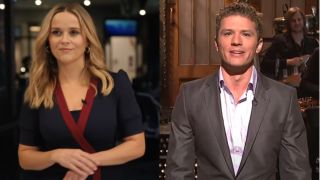 Reese Witherspoon on The Morning Show and Ryan Phillippe on Saturday Night Live.