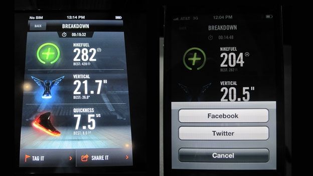 Nike+ Training app