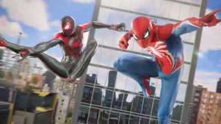 Both Spider-men leap into action in Spider-Man 2