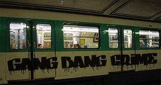 Promotional image for Gang bang Crime, one of the best free graffiti fonts