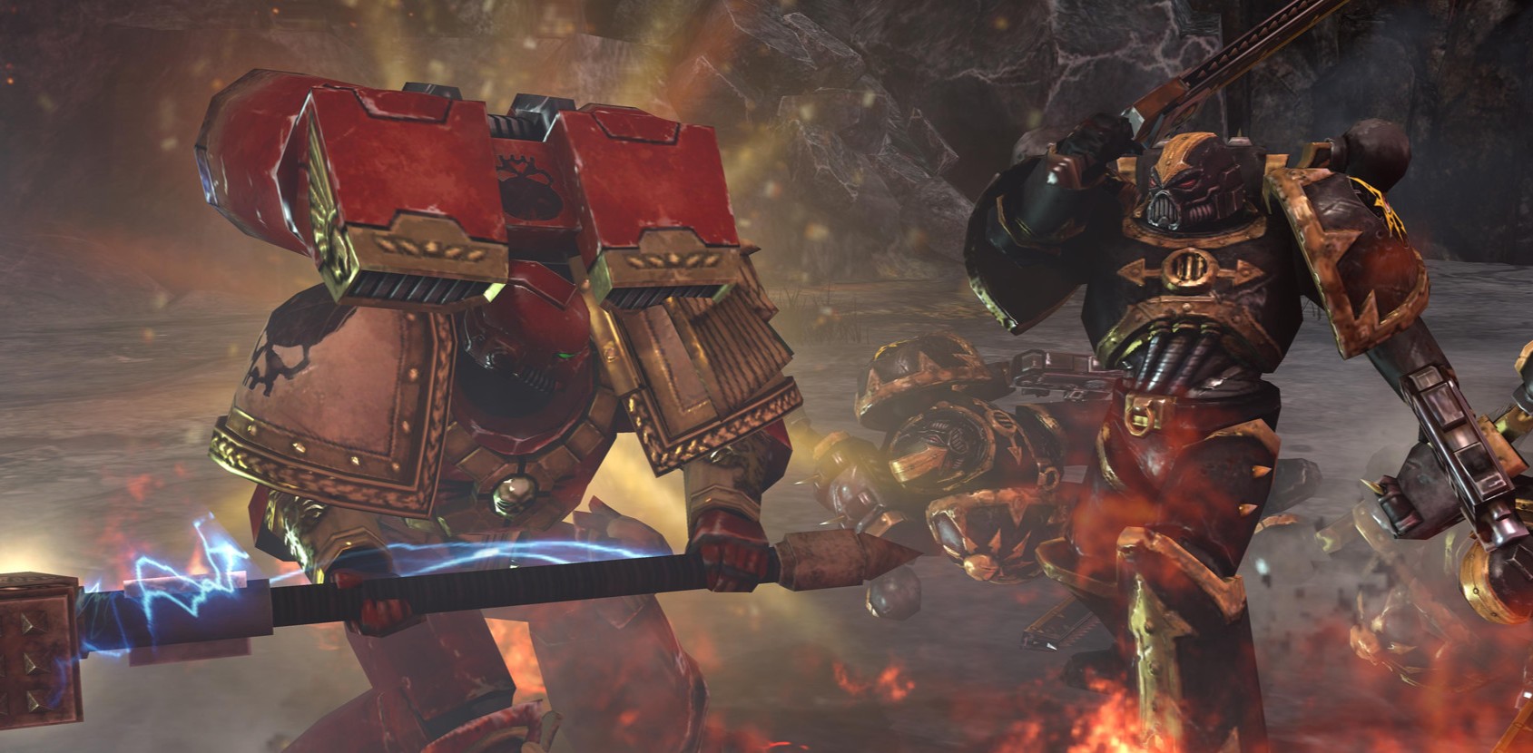 Dawn of War 2: The Last Stand Space marines battling