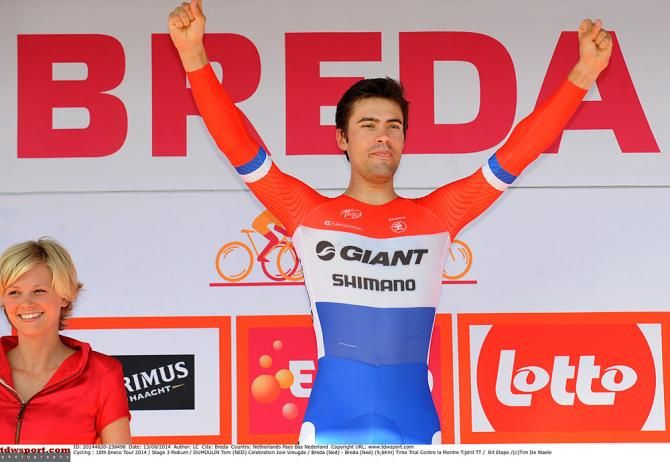 Tom Dumoulin on the podium