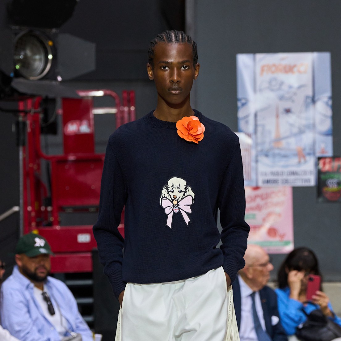 Foto da passarela de moda masculina Fiorucci 2026