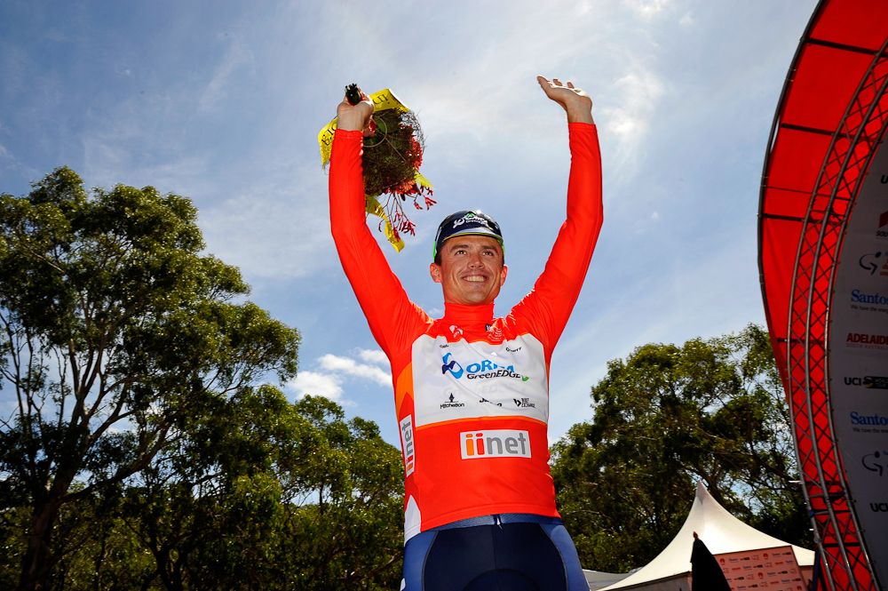 Simon Gerrans on the stage 5 podium